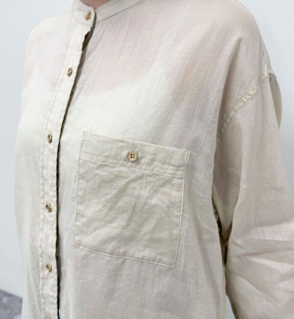 fredy emue「ラミーバンドカラーシャツ」|シャツ・ブラウス|