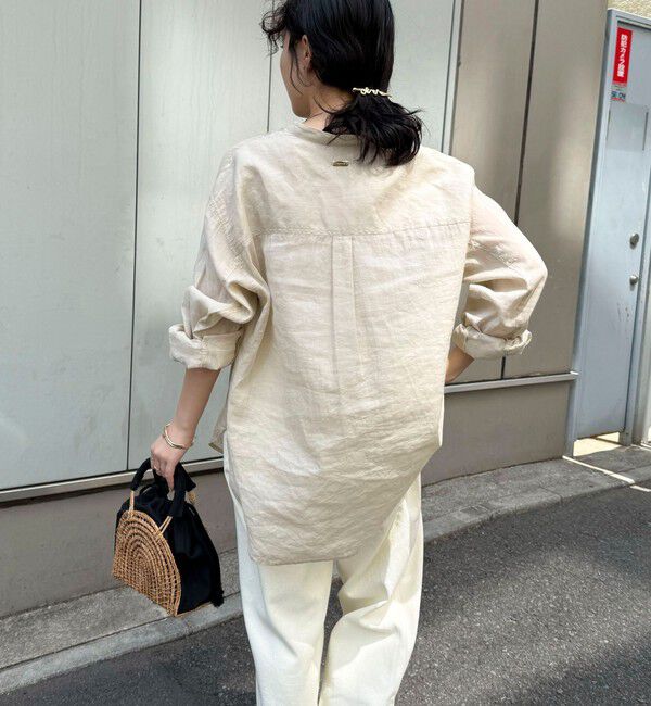 fredy emue「ラミーバンドカラーシャツ」|シャツ・ブラウス|