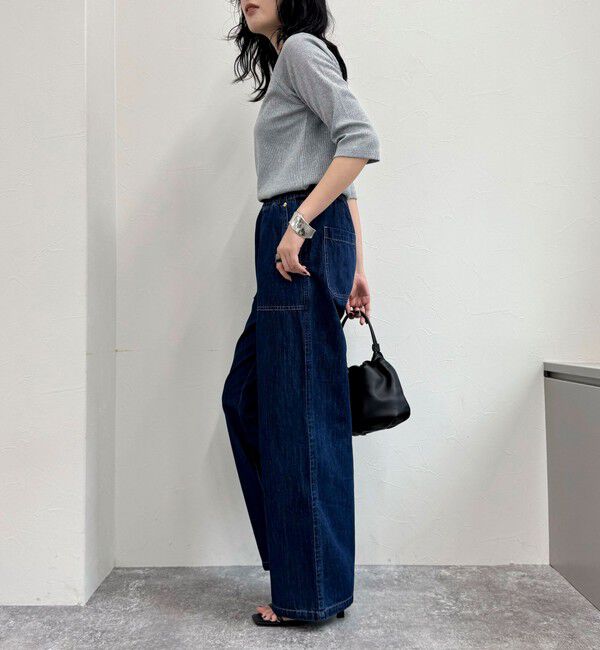 fredy emue「ライトオンスデニムベイカーイージーパンツ」|デニム|