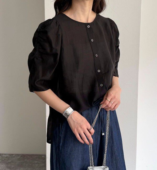 fredy emue「2WAYシアー袖ボリュームブラウス」|シャツ・ブラウス|