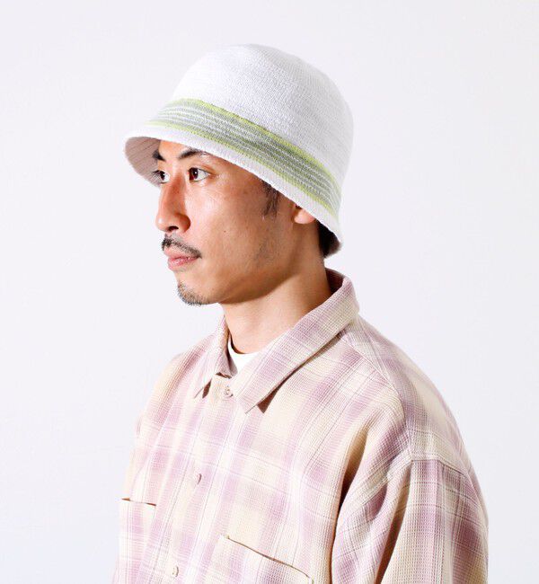 GLOSTER「【GLOSTER/グロスター】グラデーションニットハット バケットハット」|ハット|アイボリー