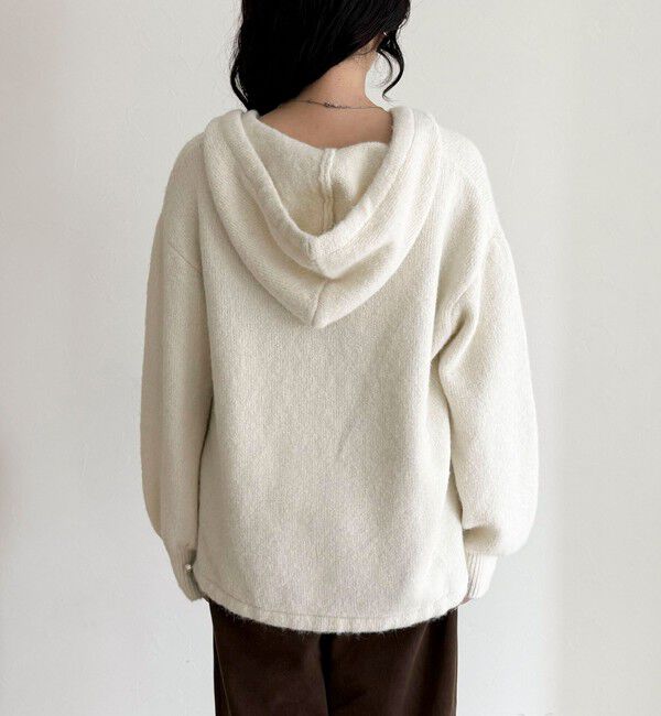 fredy emue「フード付きニットプルオーバー」|ニット・セーター|