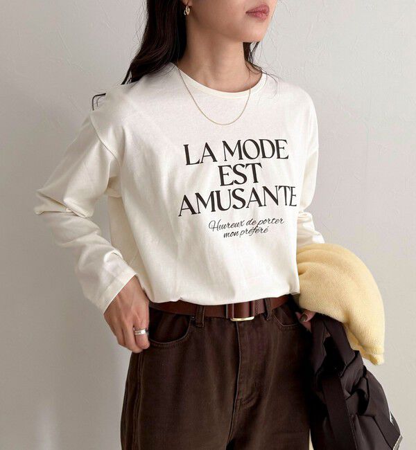 fredy emue「ロゴプリントロンTシャツ」|Tシャツ・カットソー|