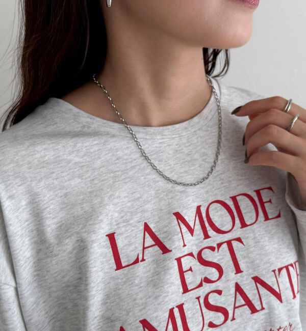 fredy emue「ロゴプリントロンTシャツ」|Tシャツ・カットソー|