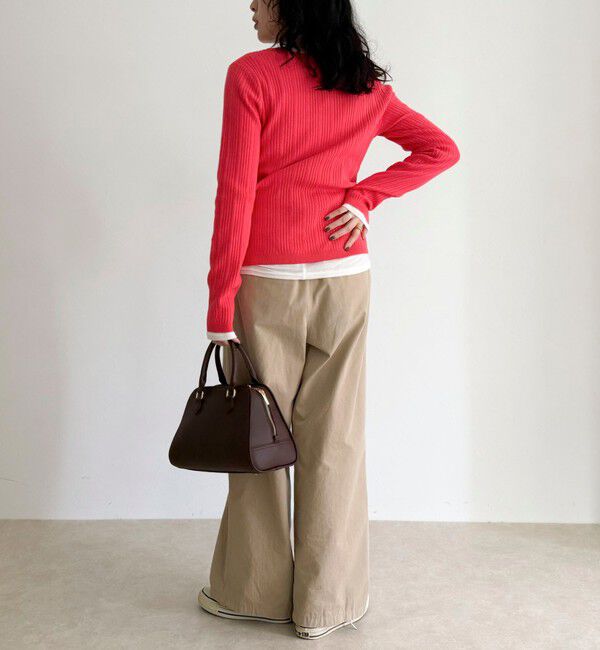 fredy emue「ちびVネックリブニットプルオーバー」|ニット・セーター|