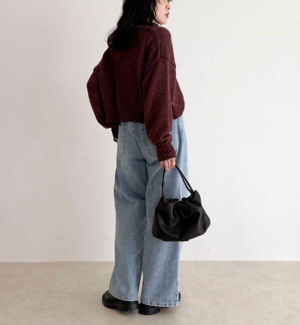 fredy emue「キラキラクロップド丈ニットプルオーバー」|ニット・セーター|