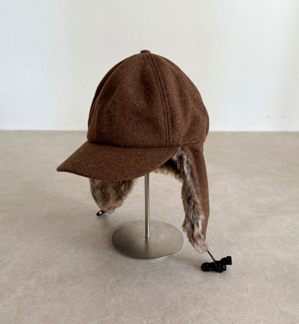 fredy emue「ファーツイードフライトキャップ」|キャップ・キャスケット|