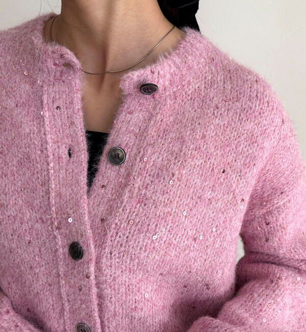 fredy emue「スパンコールニットカーディガン」|カーディガン|