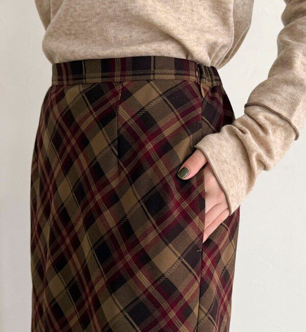 fredy emue「チェックミディスカート」|スカート|