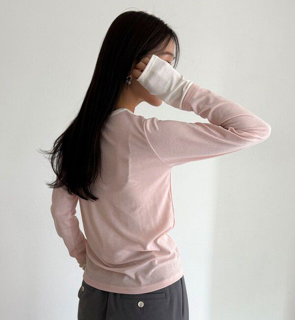 fredy emue「シアーリブレイヤードロンTシャツ」|Tシャツ・カットソー|