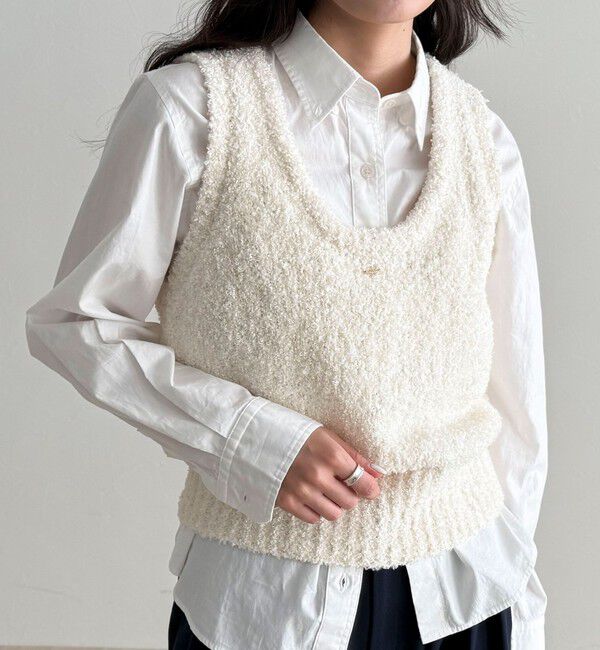 fredy emue「テープMIXニットベスト」|ベスト・ジレ|