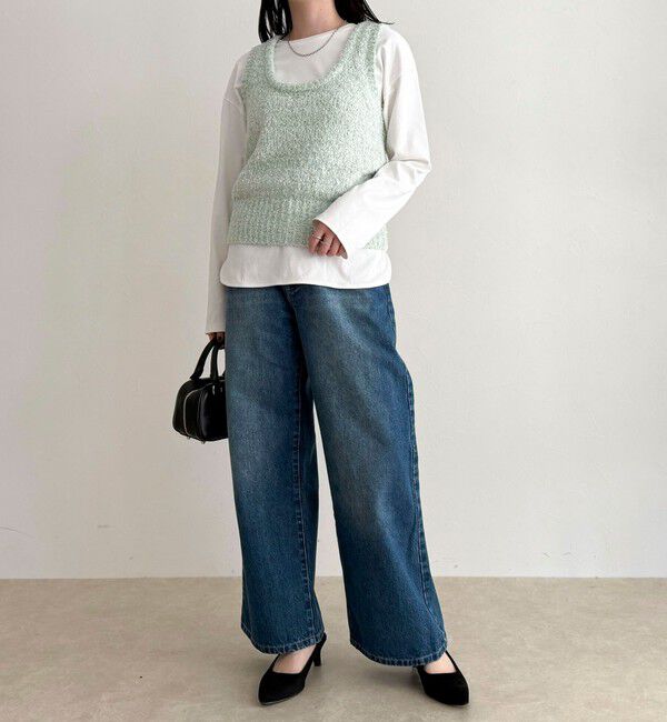 fredy emue「テープMIXニットベスト」|ベスト・ジレ|