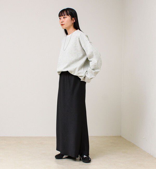 GLOSTER「星穴ネップボンディング クルーネックスウェット」|スウェット・ジャージ|