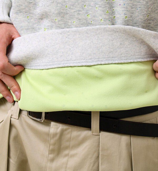 GLOSTER「星穴ネップボンディング クルーネックスウェット」|スウェット・ジャージ|