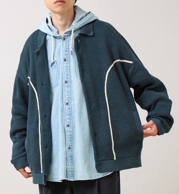 GLOSTER「ウエスタンライン ニットカーディガン」|カーディガン|グリーン