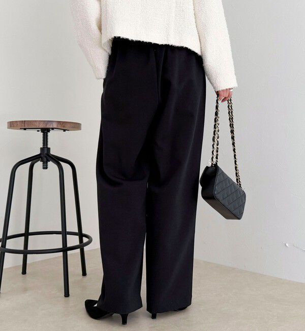 fredy emue「【セットアップ対応】パウダリーツイルイージーセミワイドパンツ」|チノ|