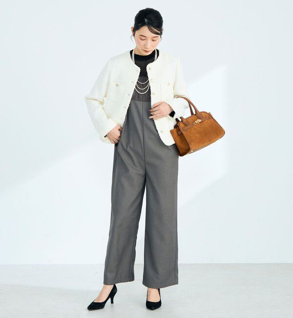 fredy emue「ノーカラーツィードジャケット」|ノーカラージャケット|