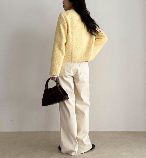 fredy emue「ノーカラーツィードジャケット」|ノーカラージャケット|