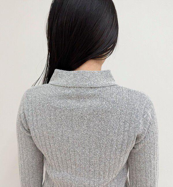 fredy emue「センタースリット衿付きプルオーバー」|ニット・セーター|
