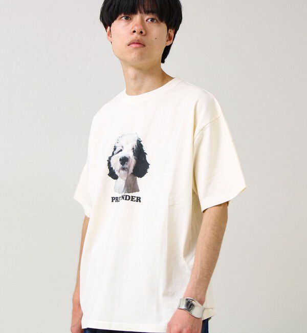 GLOSTER「【あの名作をオマージュ】犬猫実写風プリントTシャツ」|Tシャツ・カットソー|