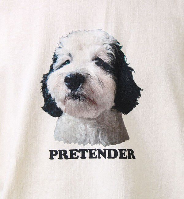 GLOSTER「【あの名作をオマージュ】犬猫実写風プリントTシャツ」|Tシャツ・カットソー|