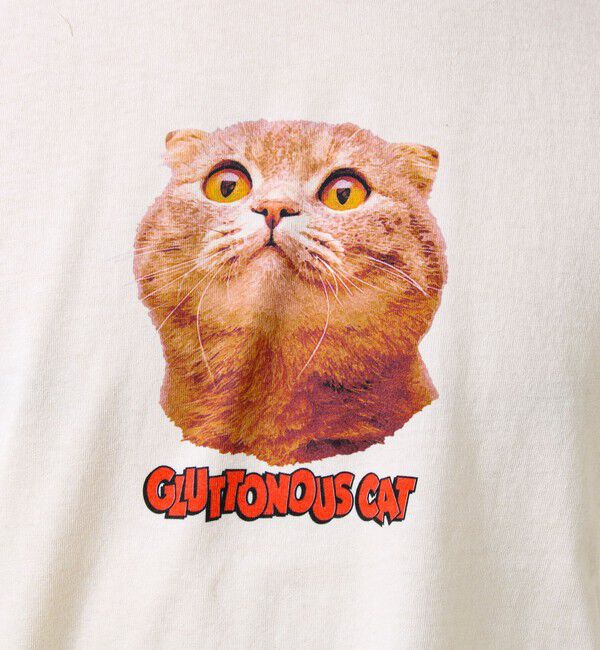 GLOSTER「【あの名作をオマージュ】犬猫実写風プリントTシャツ」|Tシャツ・カットソー|