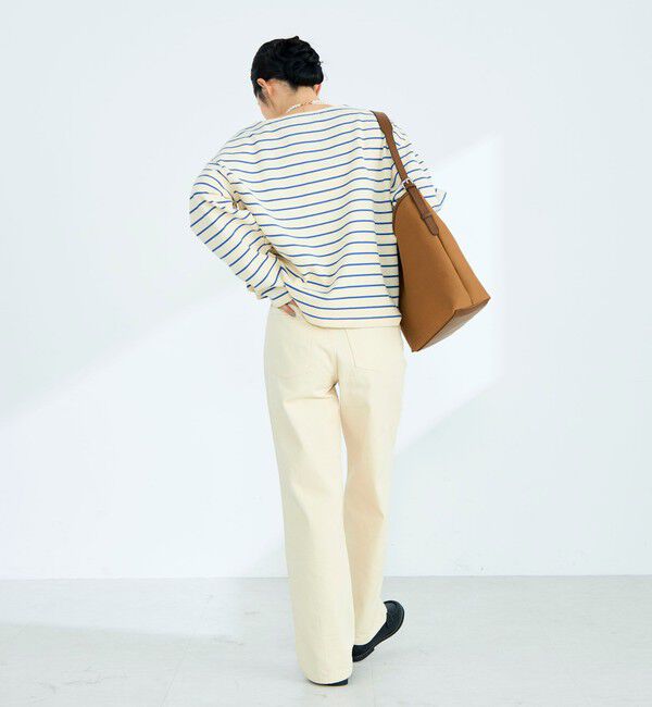 fredy emue「ニットソーボーダーBIGプルオーバー」|Tシャツ・カットソー|