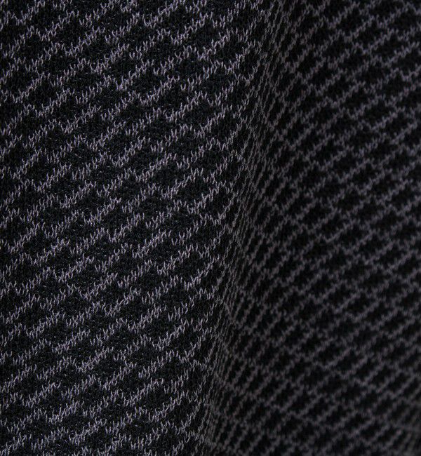 GLOSTER「【シャリ感で軽やか】バーズアイVネック crunchyカーデ」|カーディガン|