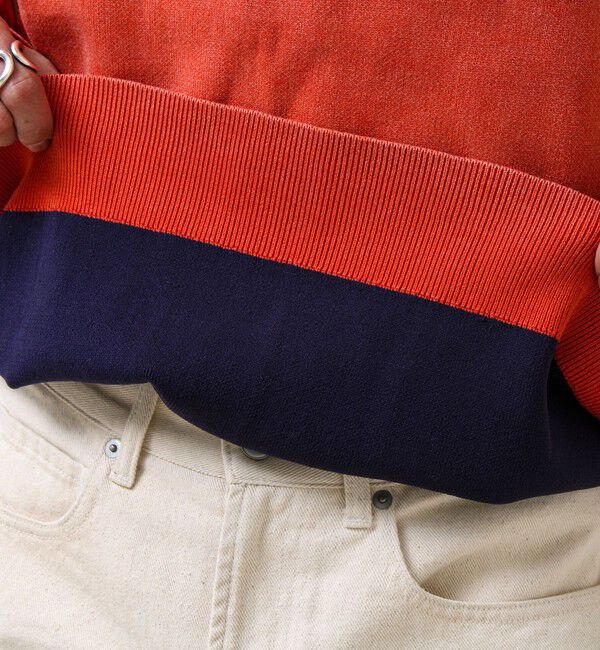 GLOSTER「【BOYエンブレム刺繍】Wフェイス フェードプルオーバーニット」|ニット・セーター|