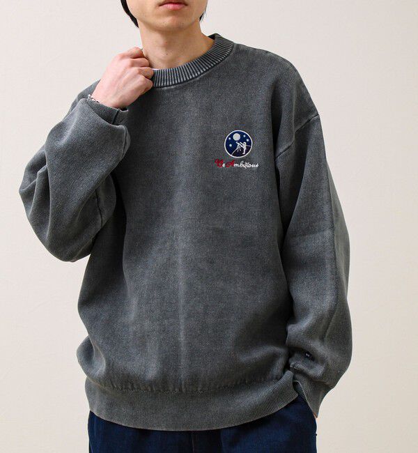 GLOSTER「【BOYエンブレム刺繍】Wフェイス フェードプルオーバーニット」|ニット・セーター|