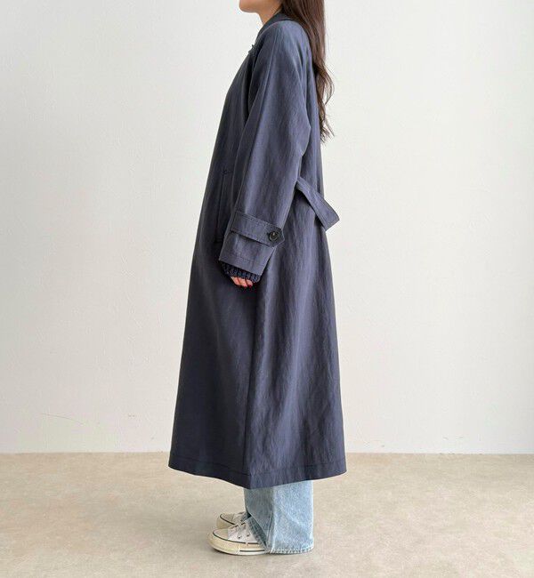 fredy emue「リネン混タンブラーステンカラーコート」|ステンカラーコート|