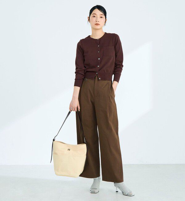 fredy emue「FR刺繍コットン混BASICカーディガン」|カーディガン|