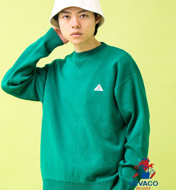 GLOSTER「【GEVACO/ゲバコ】スウェットニットプルオーバー」|スウェット・ジャージ|グリーン