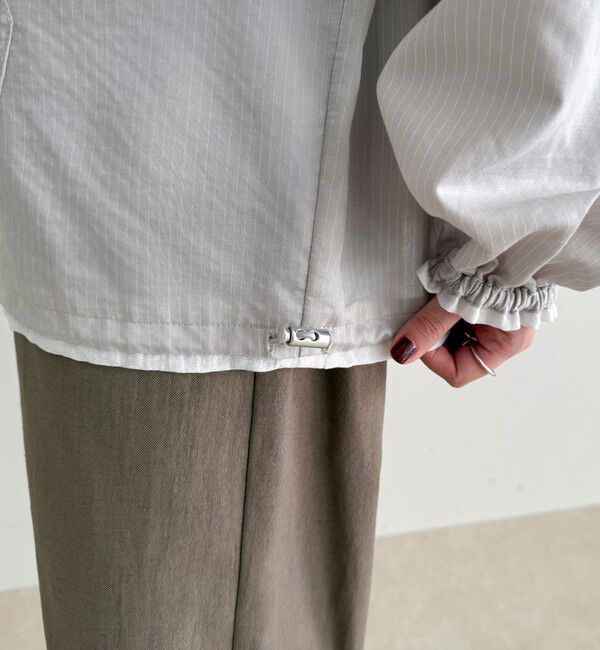 fredy emue「ストライプアノラックシャツブルゾン」|シャツ・ブラウス|