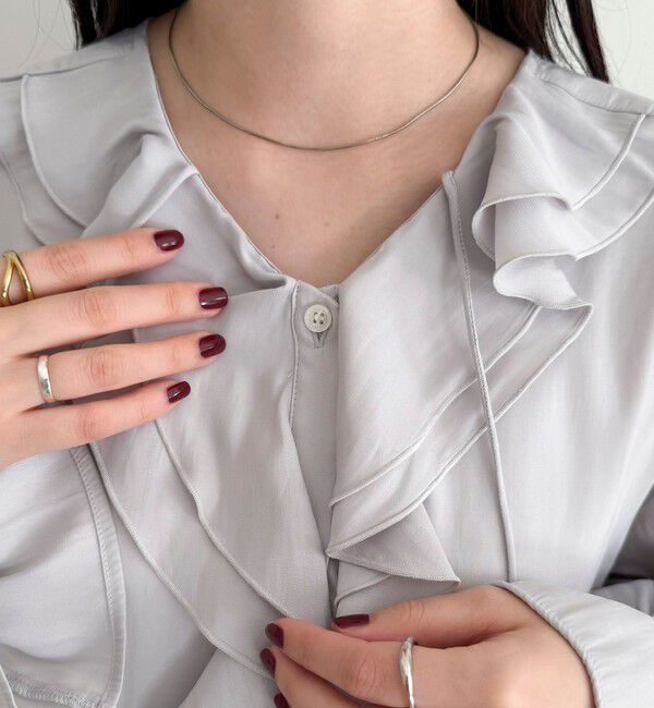 fredy emue「ボリュームフリル前開きブラウス」|シャツ・ブラウス|