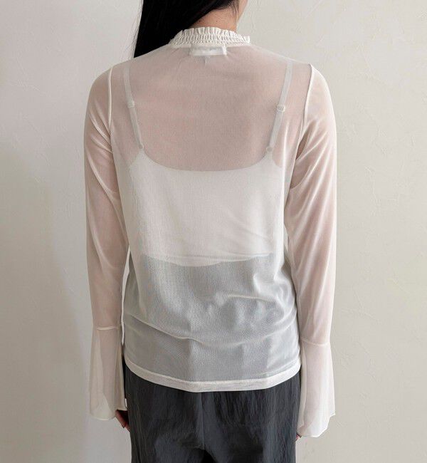 fredy emue「フレアスリーブシアーチュールプルオーバー」|Tシャツ・カットソー|