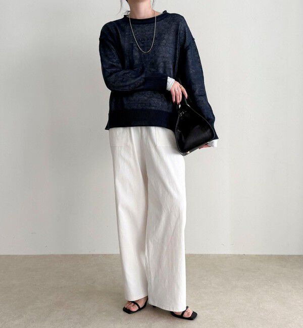 fredy emue「LINEN100ニットプルオーバー」|ニット・セーター|