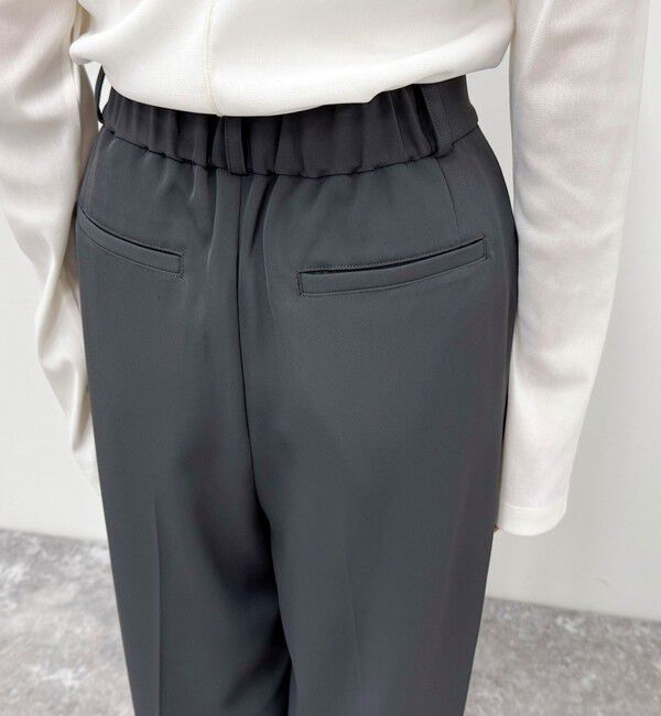 fredy emue「【オン・オフ対応/高身長サイズあり】とろみツイルタックスラックス」|スラックス|