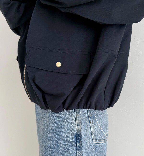 fredy emue「2WAYノーカラー撥水サーブルクロスブルゾン」|ブルゾン・スタジャン|