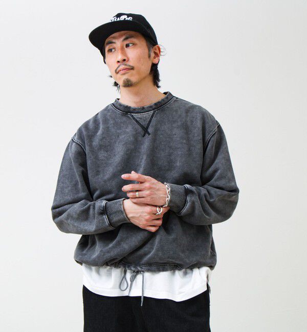 GLOSTER「カラフルスノーパウダー 裏毛プルオーバースウェット」|スウェット・ジャージ|