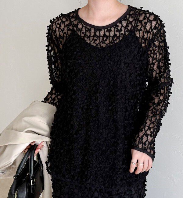 fredy emue「《セットアップ対応》フォーカスドット刺繍プルオーバー」|シャツ・ブラウス|