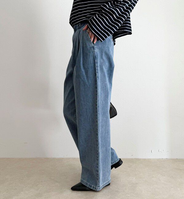 fredy emue「デニムタックスラックス」|デニム|