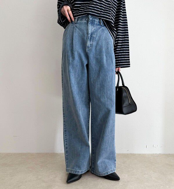 fredy emue「デニムタックスラックス」|デニム|