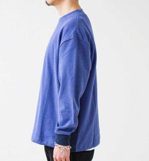 GLOSTER「【一枚でサマになる】ブークレ配色ラインプルオーバー」|Tシャツ・カットソー|