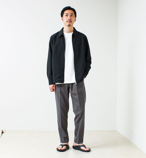 GLOSTER「【きれい見え快適素材】ドライポリ Classy Zipシャツ」|シャツ・ブラウス|