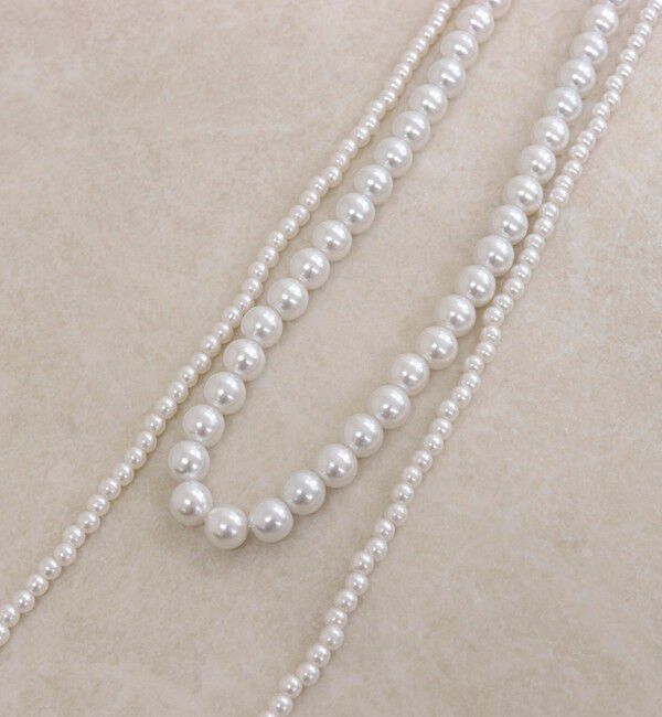 fredy emue「大小パール2連ネックレス」|ネックレス|