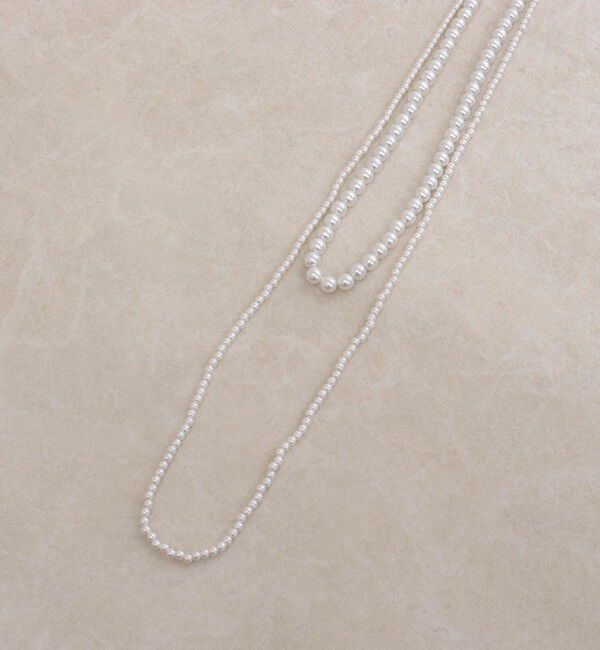 fredy emue「大小パール2連ネックレス」|ネックレス|