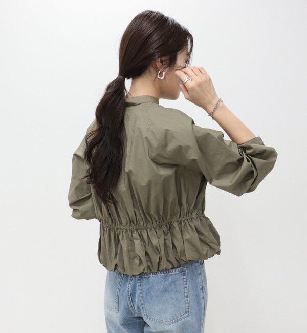 fredy emue「クロップドバルーン前開きブラウス」|シャツ・ブラウス|