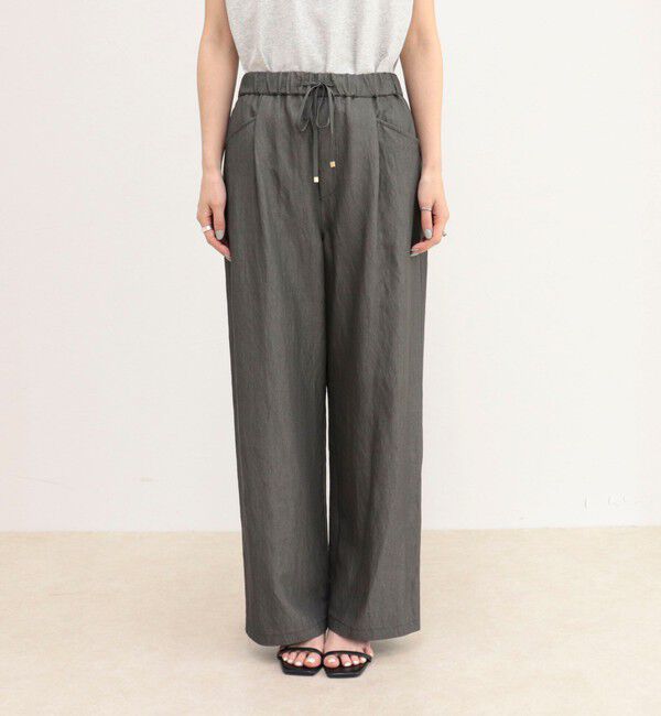 fredy emue「【低身長サイズ34有り】ライトシャンブレーデニムイージーパンツ」|チノ|