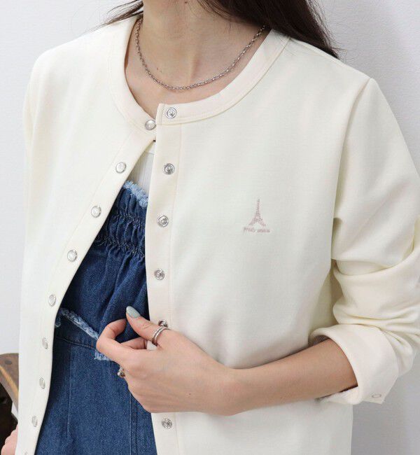 fredy emue「ドット釦ポンチカーディガン」|カーディガン|